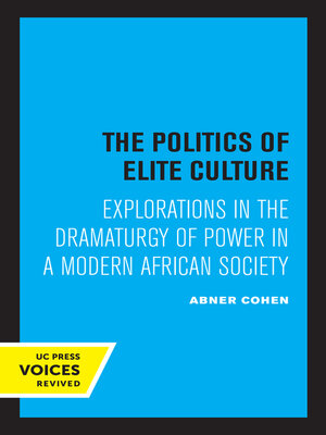 cover image of The Politics of Elite Culture